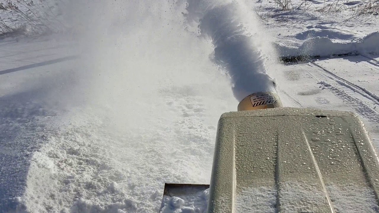 Cub Cadet 169 blowing snow YouTube