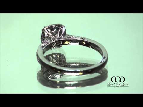 Tacori 2620 Platinum Engagement Ring W 1 44 Superior Hearts Arrows Diamond 