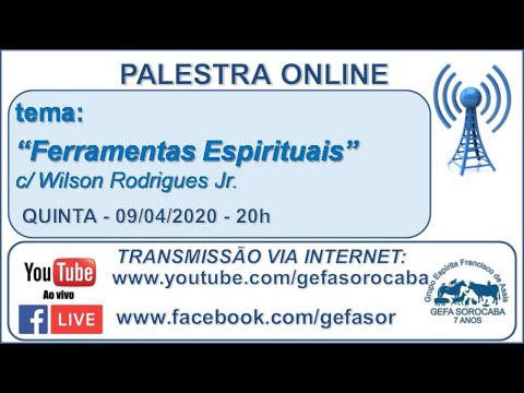 Assista: Palestra online - c/ WILSON RODRIGUES JR (09/04/2020)