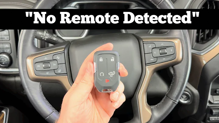 How To Start 2019 - 2022 GMC Sierra With Dead Key Fob Battery Showing NO REMOTE DETECTED