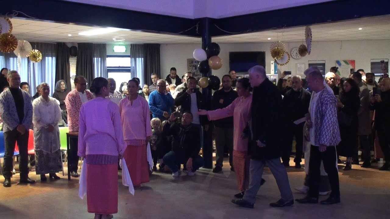 Nieuwjaarsreceptie 4 januari 2025 met de Molukse gemeenschap  sama dengan bapa radja di Capelle. mov