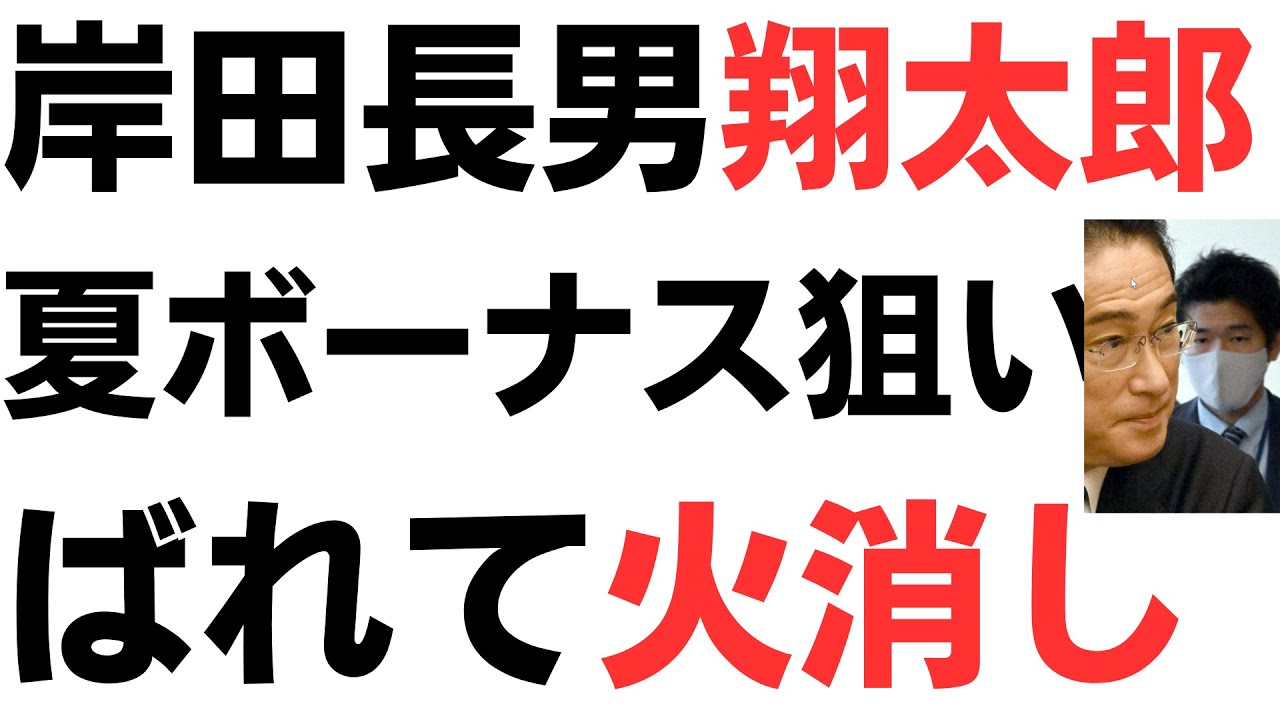 岸田首相長男翔太郎・夏のこっそりボーナス狙いばれて火消しも、国民に見抜かれ更に炎上！ミヤネ屋ではみちょぱから「息子さんがバカ息子だったのか」と一刀両断！を扱う動画のサムネイル