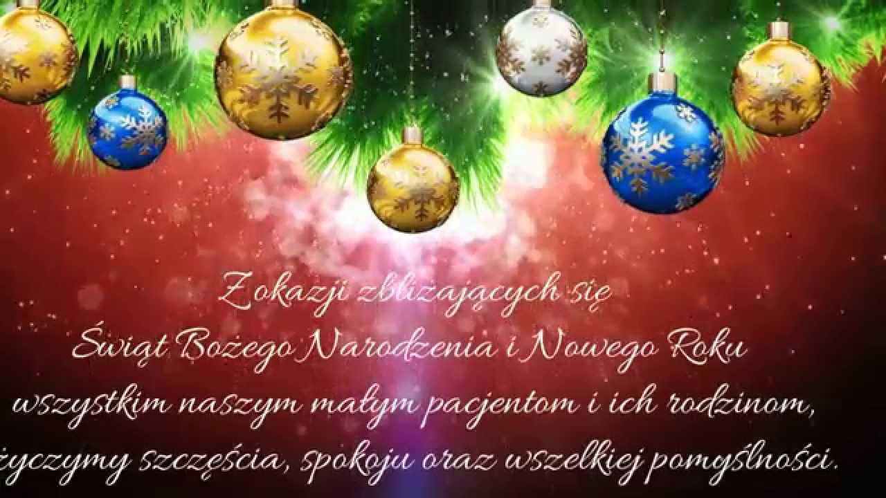 Życzenia Bożonarodzeniowe YouTube