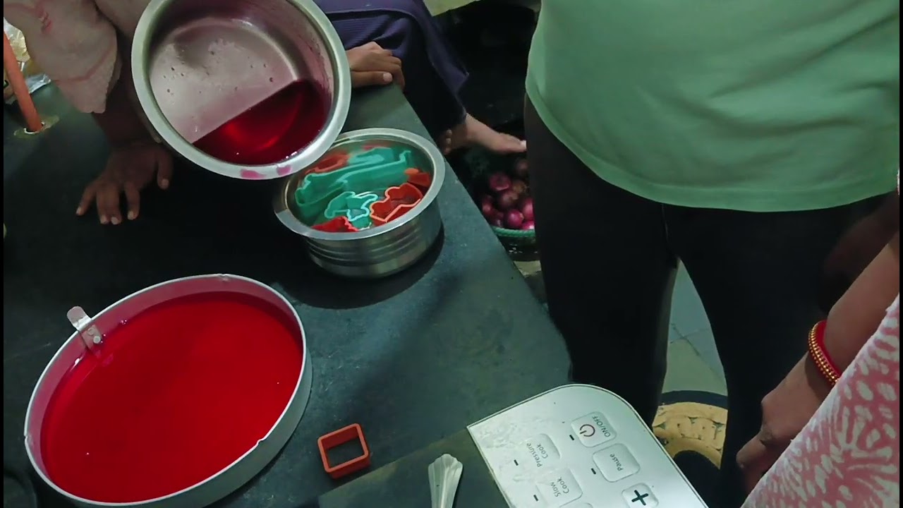 Jelly powder strawberry flavour making 