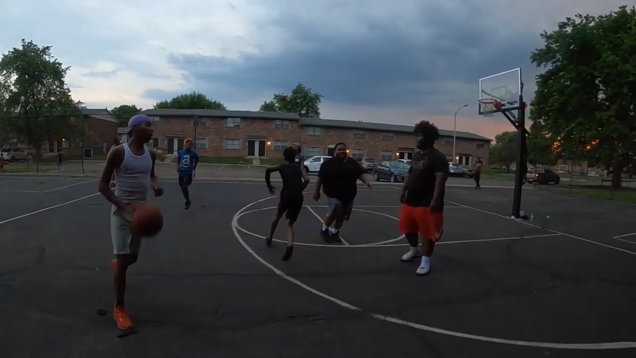 3v3 Basketball Game In The Hood. Almost Got Posterized 🙀🏀 official thumbnail