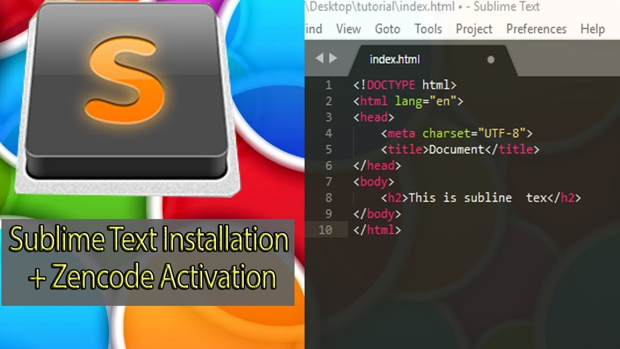 30. Subline Text Installation with Zencode Activation - YouTube