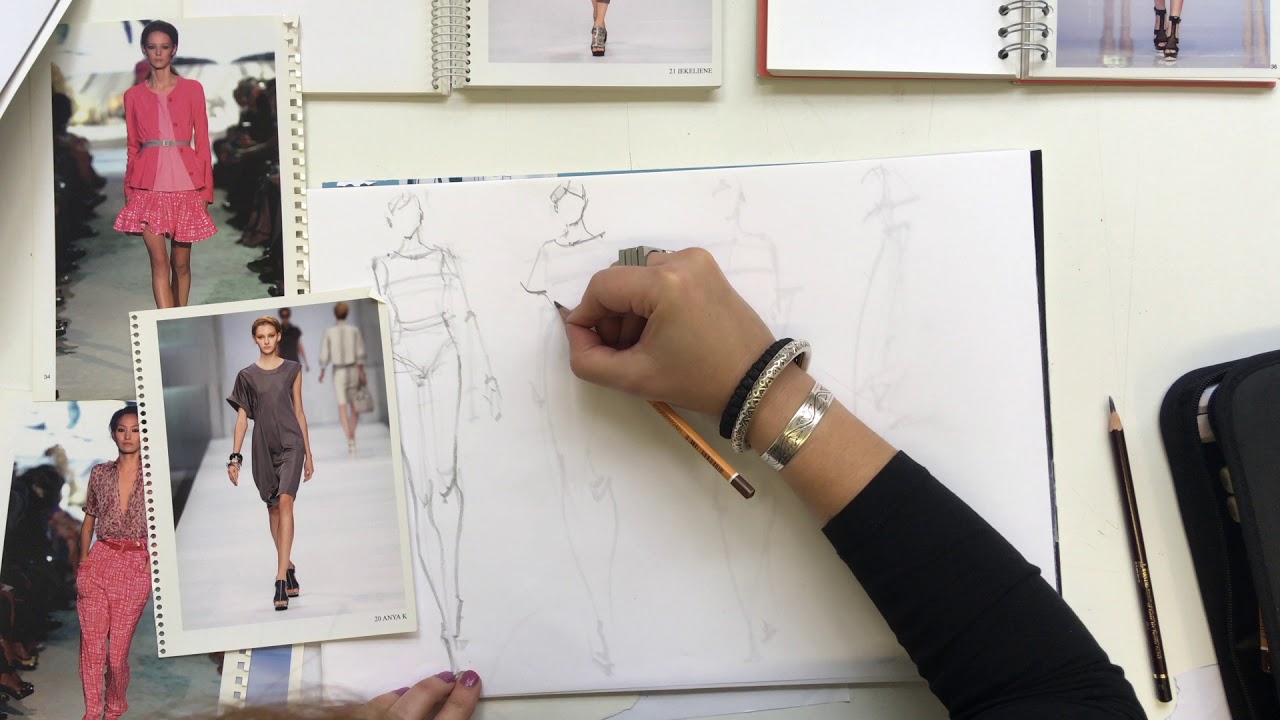 Fashion Sketchbook with Figure Templates for Teen Girls: Fashion Croquis  Sketch Book for Teenagers, Beginners, or Aspiring Designers | Fashion  Design