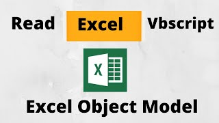 VBScript Excel Object Model | Read a cell value and display it | OpenExcelFile-ReadData from Excel