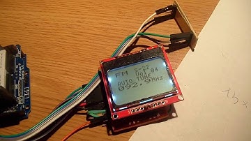 RDA5807 FM radio with RDS info on Nokia 5110 display using Arduino