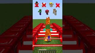 Laser Damage Vs Different Mobs minecraft shorts