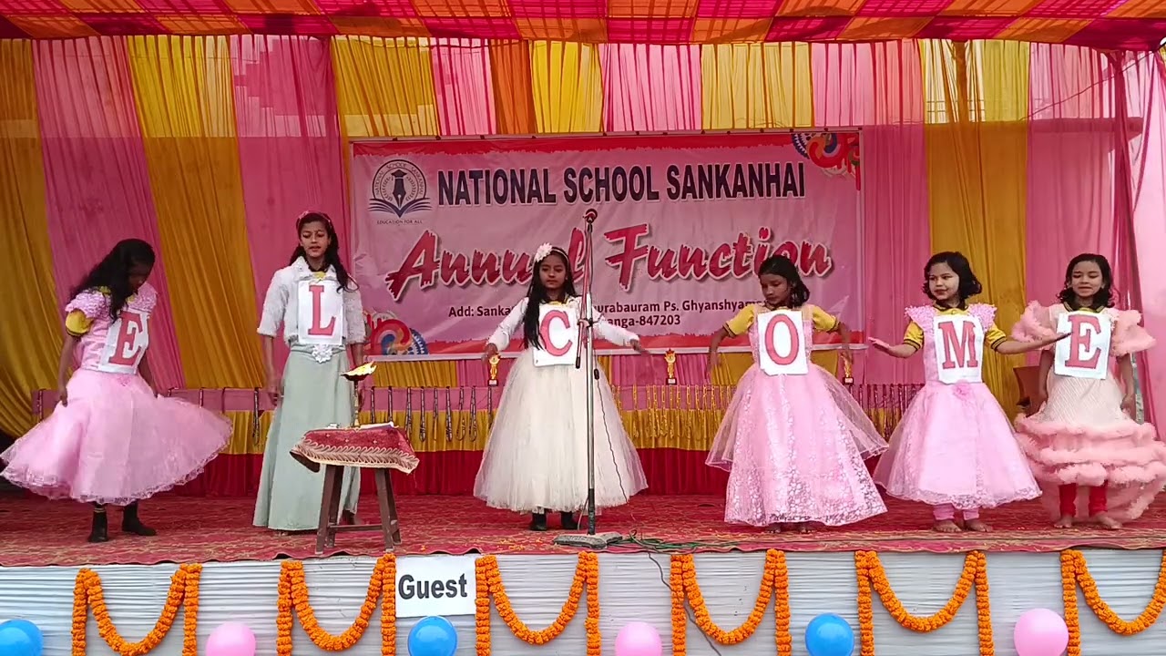 Welcome Song on Annual Day (NATIONAL SCHOOL SANKANHAI)