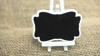 Chalk Board Easel Signs Mini Table Top Name Card Holder (6-pack)