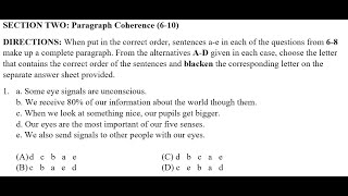 Paragraph Coherence Think Aloud