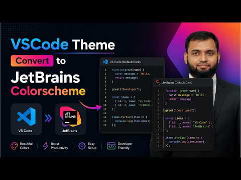 VSCode Theme Convert to JetBrains Colorscheme