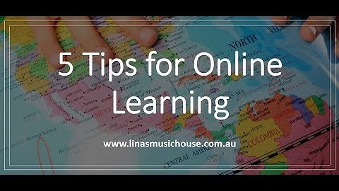 5 Tips for Online Learning - Parent