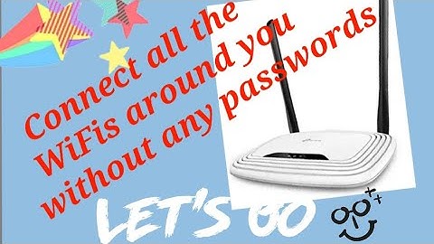 How to connect to the WiFi networks without passwords??@Versatile Tech Tips..