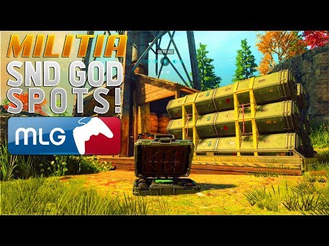SnD GOD SPOTS on MILITIA! (BO4 SnD BEST Competitive Search and Destroy Plant Spots) Black Ops 4