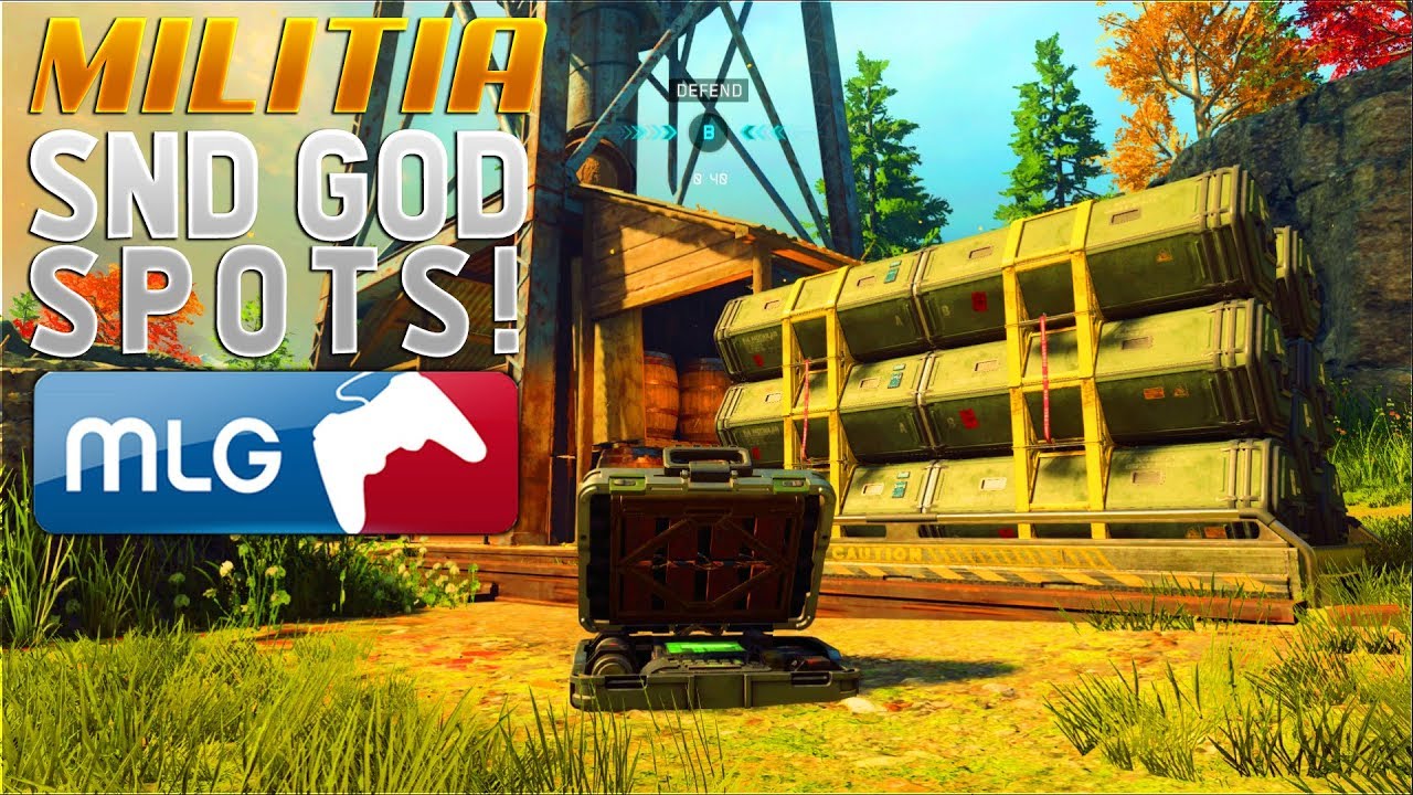 SnD GOD SPOTS on MILITIA! (BO4 SnD BEST Competitive Search and Destroy Plant Spots) Black Ops 4
