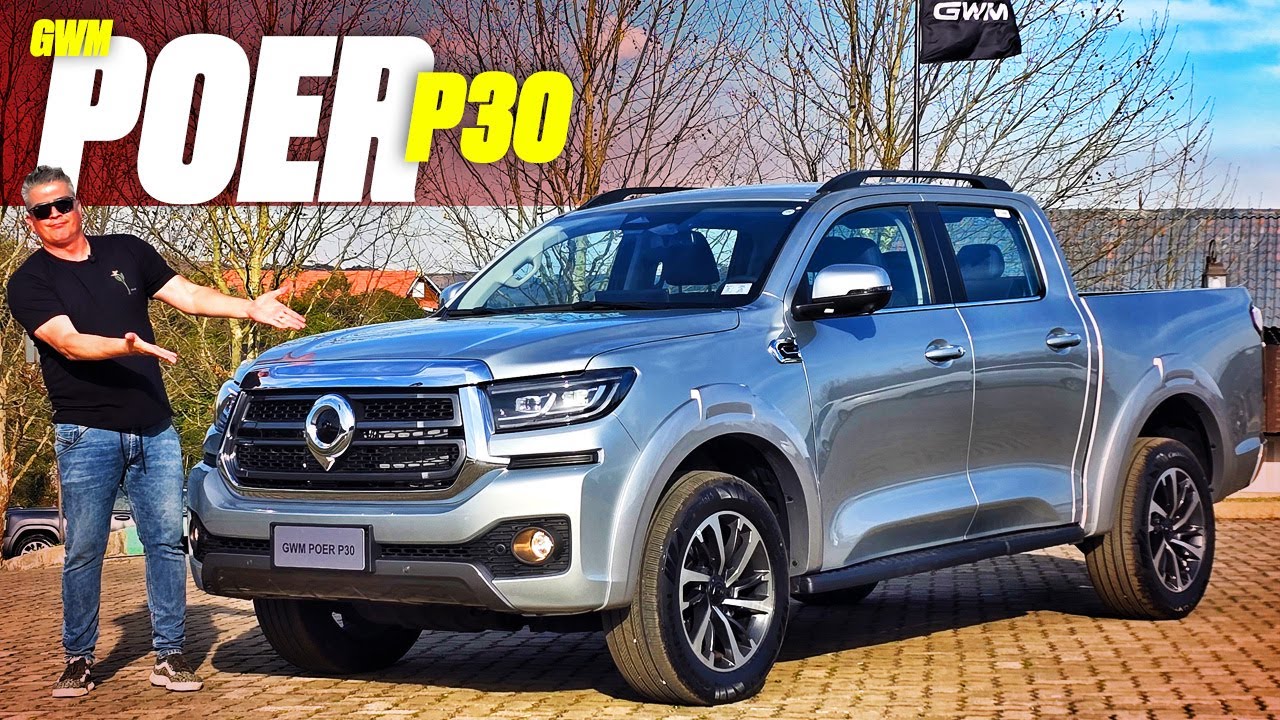 Nova GWM Poer P30 2026 - PARTE DE R$ 220.000 E SERÁ NACIONAL! COMO FICOU A NOVA A PICAPE DIESEL 4X4?
