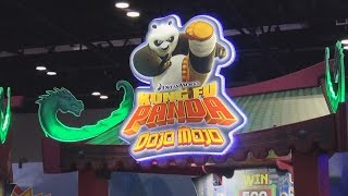 IAAPA 2014 - Panda Plays KUNG FU PANDA DOJO MOJO Video Game & Corinne Kicks Booty ALIENS ARMAGEDDON screenshot 4