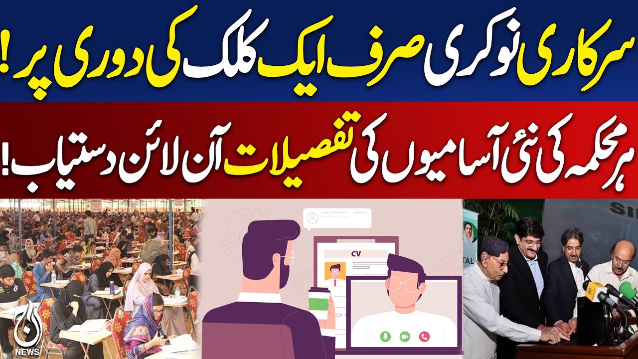 Sindh Launches Digital Job Portal — Apply for Government Jobs Online ...