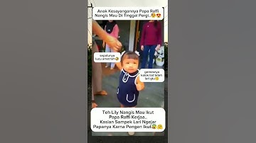 papa raffi sampek turun dari mobil liat teh lily nangis mau ikut😢#raffiahmad#babylily#shorts#short