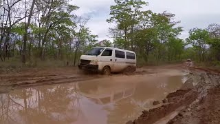 100 km of muddy track awaits them