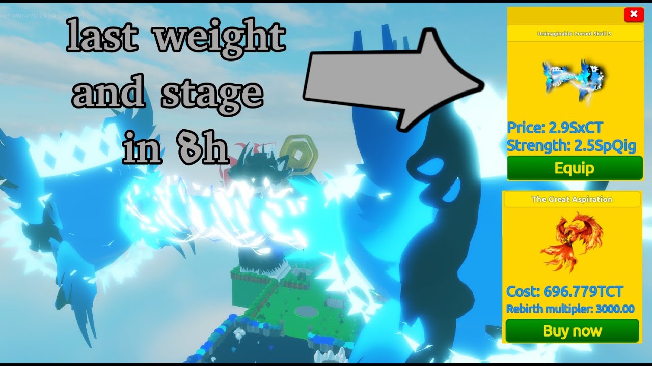 Fast Lifting Simulator 9th rebirth + all stages/weights/full 9th rebirth pet team