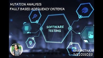 MUTATION ANALYSIS AND FAULT BASED ADEQUENCY CRITERIA | SOFTWARE TESTING