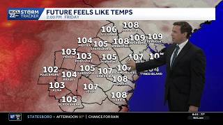 Hot this afternoon with severe storms possible for the Savannah area