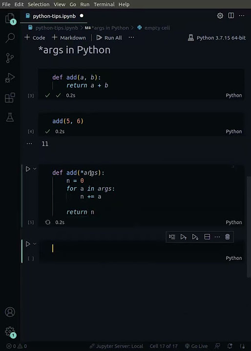 Python *args | Variable Length Arguments #shorts - YouTube