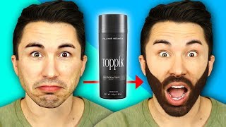 Men Try SprayOn Hair  Toppik Hair Transformation