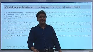 Independence of Auditors (Guidance Note Explained) | Siddharth Agarwal