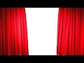 Stage red curtain opening sequence