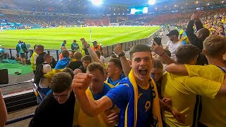 UKRAINE FANS GO CRAZY!!! Ukraine v Sweden - EURO 2020 Matchday Vlog at Hampden Park
