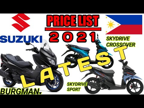 Suzuki Scooters Price List In Philippines 21 Youtube