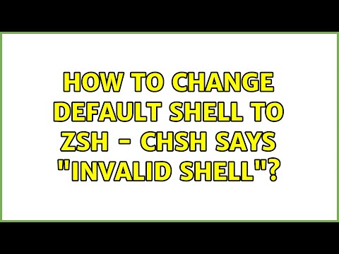 Unix & Linux: How to change default shell to ZSH - chsh says "invalid shell"? (3 Solutions!!)