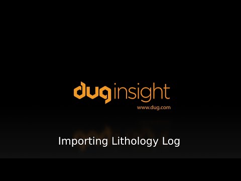 Importing Lithology Log