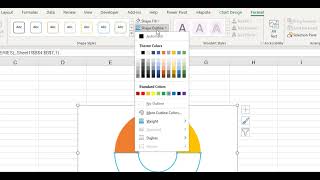how to create the 180-degree gauge chart in excel - part 3