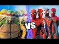 Teenage mutant ninja turtles vs team spiderman  epic battle