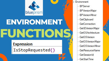 Environment Functions in Blue Prism | @KT_Sessions