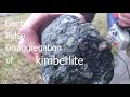 Crushing of refractory diamond ore - kimberlite - by the method of electric pulse disaggregation