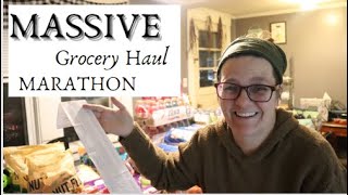 Family of 14 MASSIVE 4 Store Grocery Haul