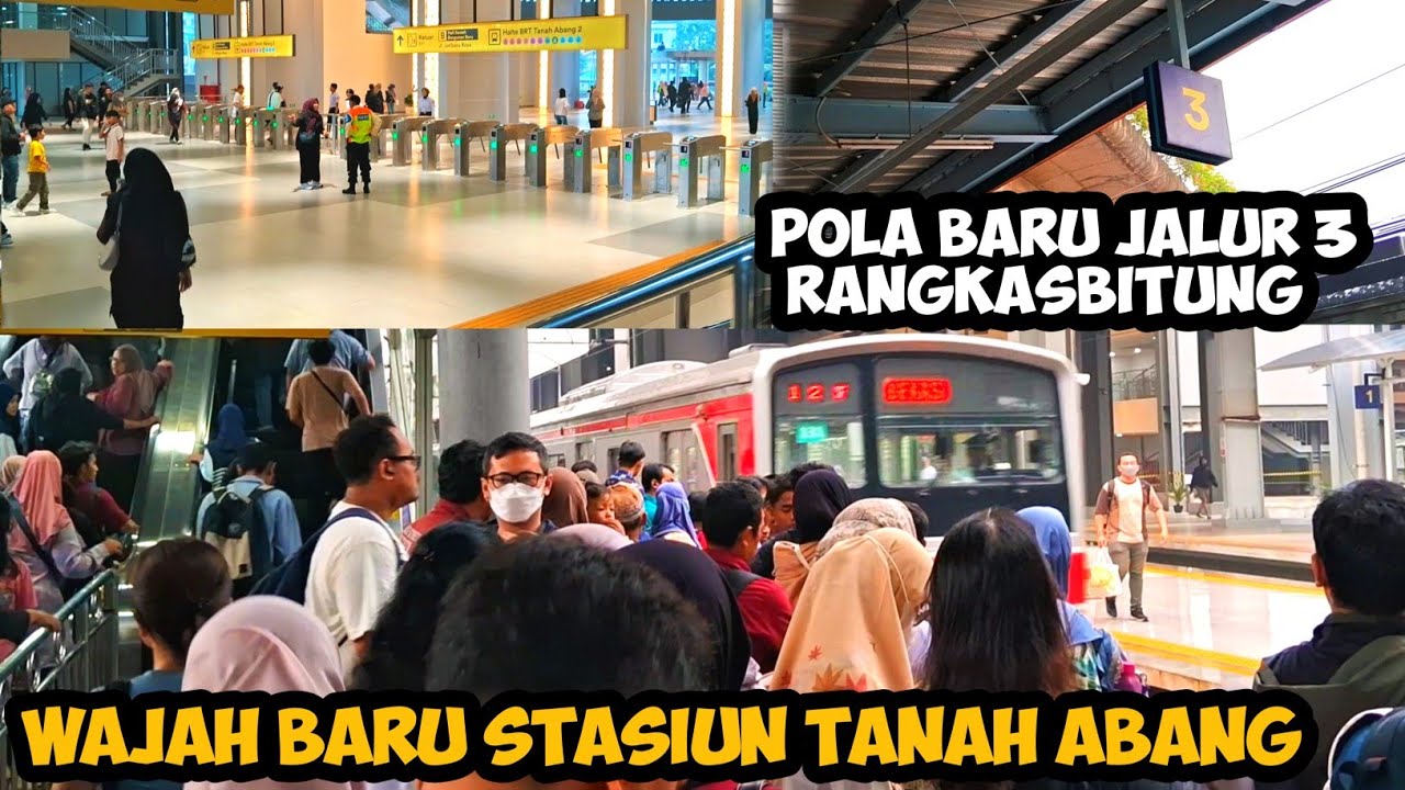 POLA BARU STASIUN TANAH ABANG | transit semakin mudah stasiun juga baru mantap