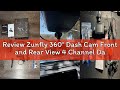 Review Zunfly 360° Dash Cam Front and Rear View 4 Channel Dash Camera FHD 2K+1080Px3 for Car, Inside