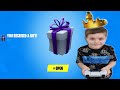 Gifting My 8 Year Old Kid ANYTHING He Wants From The item Shop ONLY IF HE GETS A FORTNITE CROWN WIN!