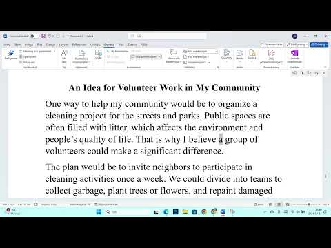موضوع انجليزي عن العمل التطوعي مترجم للعربي Write About Volunteer Work