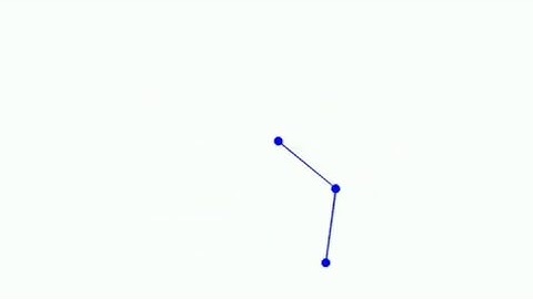 Dual pendulum Chaos Butterfly effect Computer simulation #animation #asmr