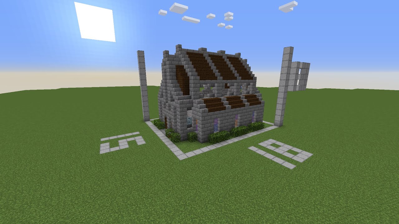 Minecraft Simple Church/Cathedral Build Tutorial. - YouTube