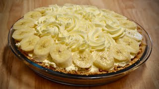 No Bake Banana Cream Pie - Easy Recipe - Embles In 10 Minutes - 5 Ingredients